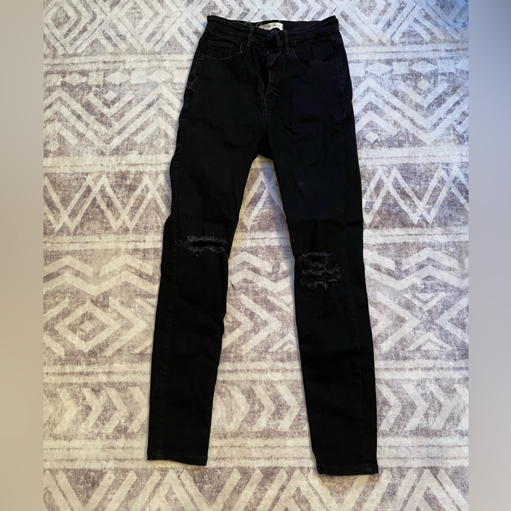 Free people black skinny jeans